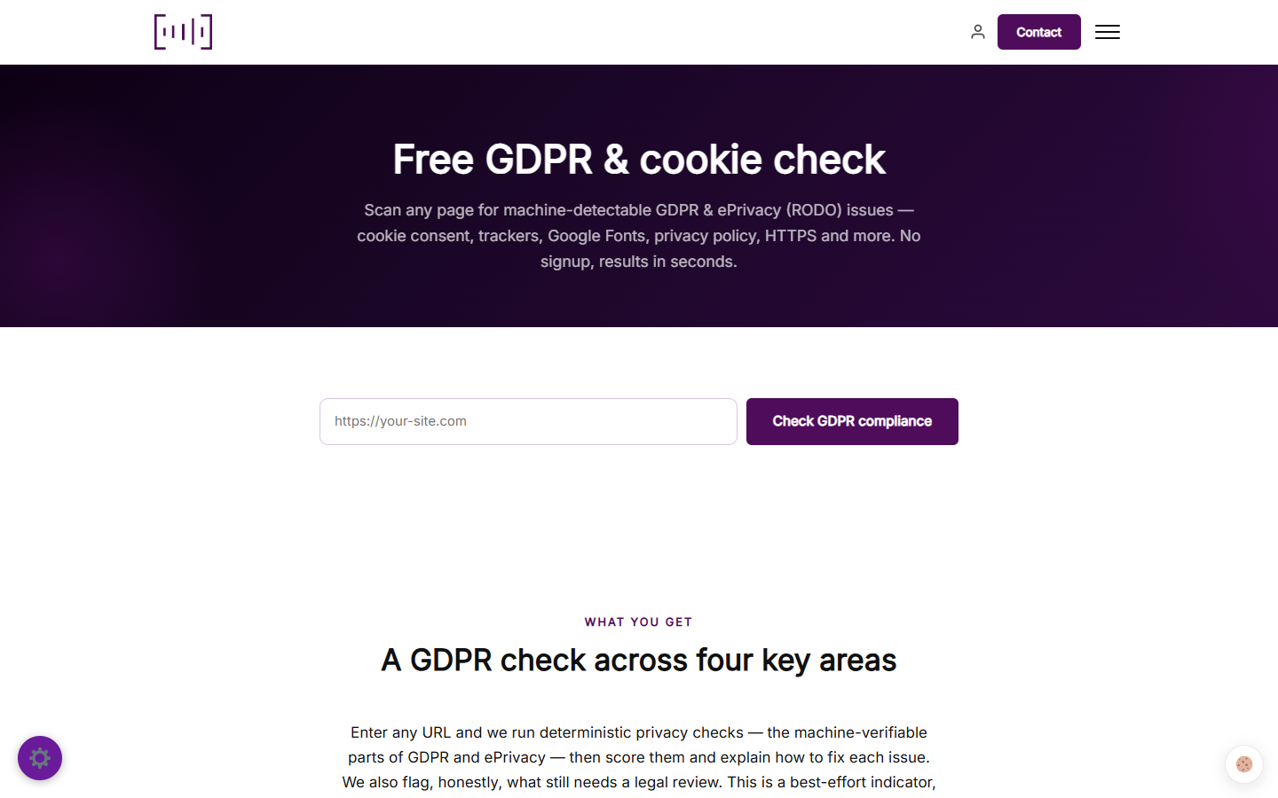 Darmowy test zgodności z RODO i cookies na stronie AutCode